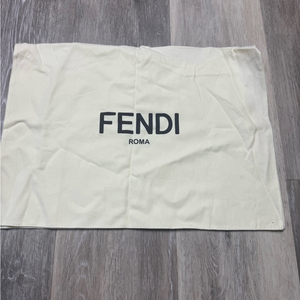 Fendi Ivory Storage Bag 18x13